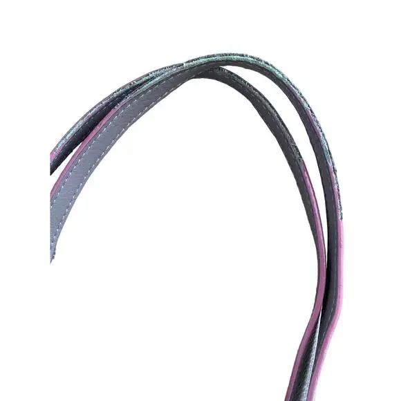 Lodis Bliss Tan And Pink Large Pebbled Leather Tote Bag - Picture 9 of 9